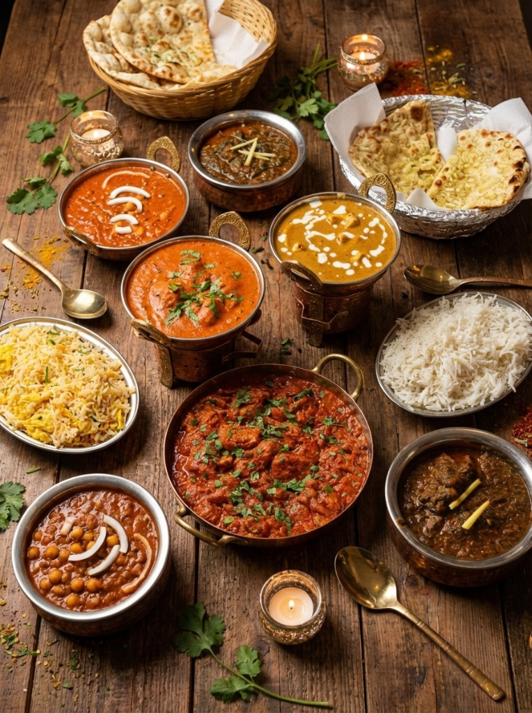 Signature curry with aromatic spices