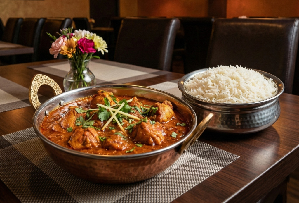 Tandoor grilled platter with sides